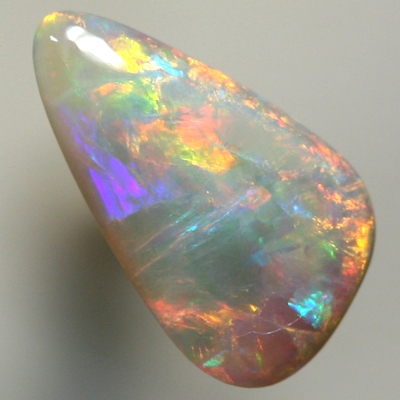 SOLID SEMI BLACK OPAL Very bright rolling flashes of red to orange to yellow. With VIDEO